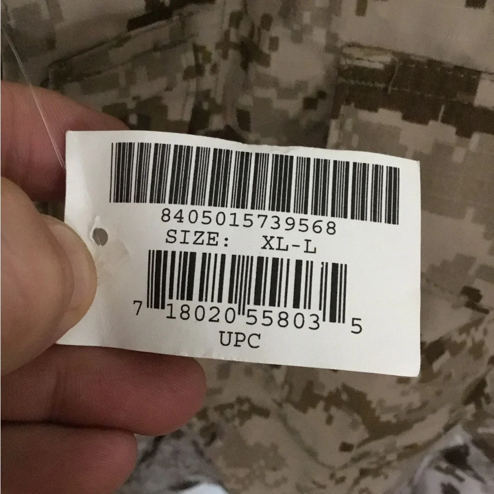 US navy nwu type ii desert digital combat set size extra large long new with tag